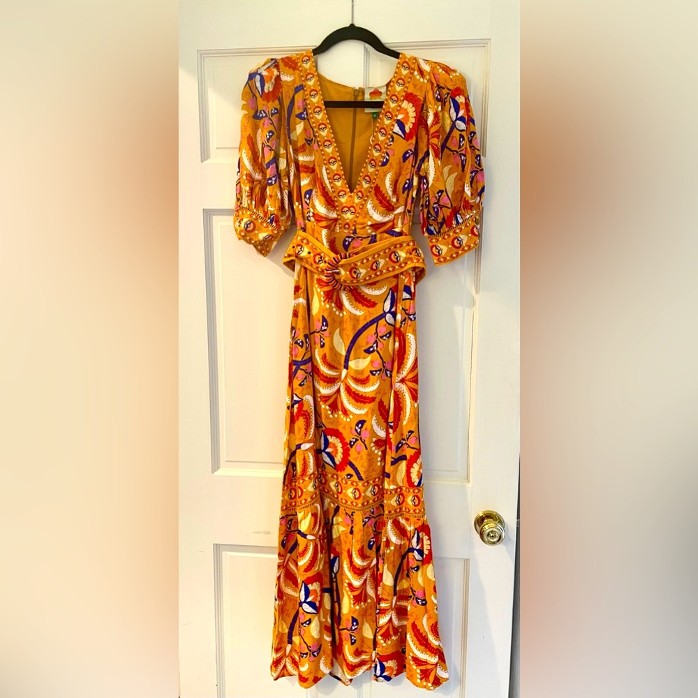Palms Party Short Sleeve Maxi Dress